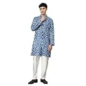 Vastraa Fusion Men39s Printed Kurta Pure Cotton