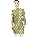 Vastraa Fusion Men39s Printed Kurta Pure Cotton