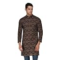 Vastraa Fusion Men39s Printed Kurta Pure Cotton