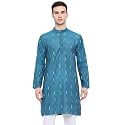 Vastraa Fusion Men39s Printed Kurta Pure Cotton