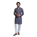 Vastraa Fusion Men39s Printed Kurta Pure Cotton