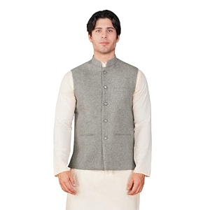 Vastraa Fusion Mens Traditional Woolen Nehru Jacket
