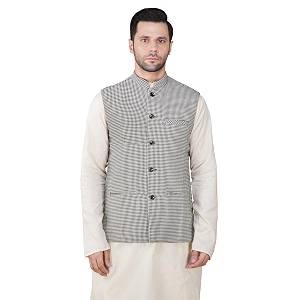Vastraa Fusion Mens Traditional Woolen Nehru Jacket