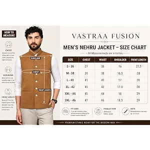 Vastraa Fusion Mens Pure Wool Export-Quality Indian