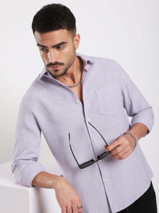 VASTRADO Men Regular Fit Solid Cut Away