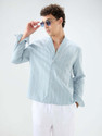 VASTRADO Men Regular Fit Striped Collarless Collar