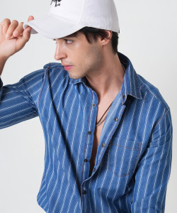 VASTRADO Men Slim Fit Striped Cut Away