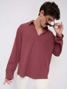 VASTRADO Men Solid Casual Pink Shirt
