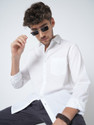 VASTRADO Men Solid Casual White Shirt