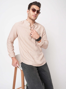 VASTRADO Men Striped Straight Kurta