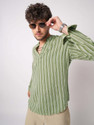 VASTRADO Striped Pure Cotton Straight Kurta for
