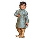 VASTRAMAY Baby Boys Silk Blend Printed Infant