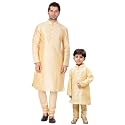 VASTRAMAY Boy39s Cotton Silk Solid Kurta Set