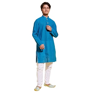 VASTRAMAY Boys Pure Cotton Solid YUVA Kurta