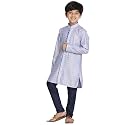 VASTRAMAY Boy39s Silk Blend Printed Kurta Pyjama