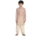VASTRAMAY Boys39 Ajrak Kurta amp Patiyala Set