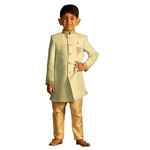 VASTRAMAY Boys Blended Sherwani Set