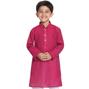 VASTRAMAY Boys Cotton Regular Fit Solid Regular