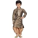 VASTRAMAY Boy39s Silk Blend Solid Kurta and
