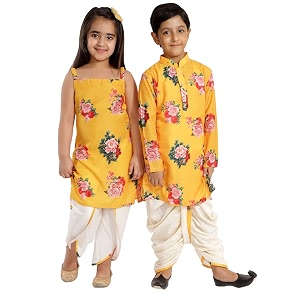 vastramay girl39s cotton solid clothing set