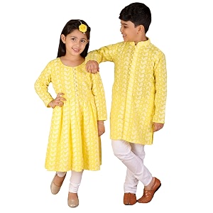 vastramay girl39s cotton solid clothing set