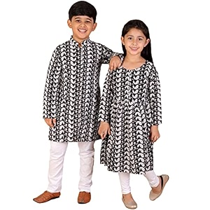 vastramay girl39s cotton solid clothing set