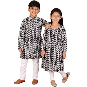 vastramay girl39s cotton solid clothing set