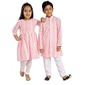 VASTRAMAY Girl's Cotton Solid Clothing Set