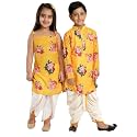 VASTRAMAY Girl's Cotton Solid Clothing Set