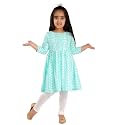 VASTRAMAY Girls Cotton Kurta Set - Chikankari