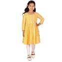 VASTRAMAY Girls Cotton Kurta Set - Chikankari