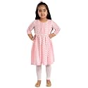 VASTRAMAY Girls Cotton Kurta Set - Chikankari