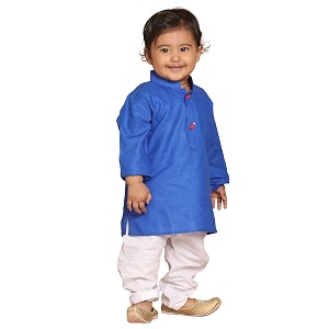vastramay infant boys dark blue and white cotton blend kurta pyjama set_vshisbk066bunpwh_16