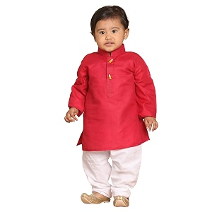vastramay infant boys maroon and white cotton blend kurta pyjama set_vshisbk066manpwh_18