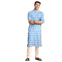 VASTRAMAY Men39s Cotton Blend Kurta Pyjama Set_VASMK124nPANT003