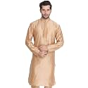 VASTRAMAY Men39s Rose Gold Cotton Silk Blend