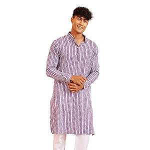 Vastramay Mens Cotton Kurta