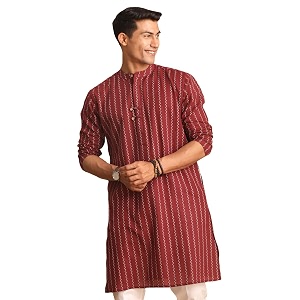 Vastramay Mens Cotton Kurta for Navratri