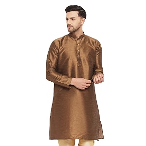 vastramay men39s cotton silk blend kurta