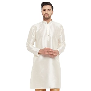 vastramay men39s cotton silk blend kurta