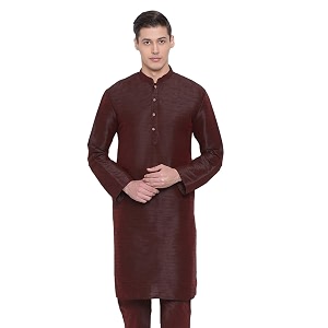 vastramay men39s cotton silk blend kurta