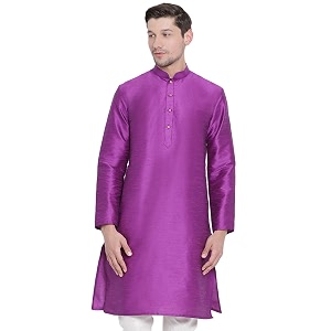 vastramay men39s cotton silk blend kurta