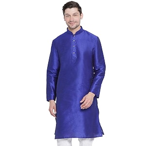 vastramay men39s cotton silk blend kurta