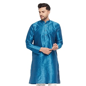 vastramay men39s cotton silk blend kurta