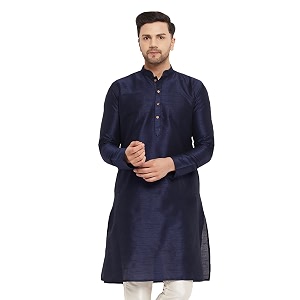 vastramay men39s cotton silk blend kurta