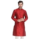VASTRAMAY Men's Cotton Silk Blend Kurta