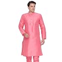VASTRAMAY Men's Cotton Silk Blend Kurta