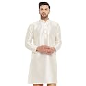 VASTRAMAY Men's Cotton Silk Blend Kurta