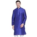 VASTRAMAY Men's Cotton Silk Blend Kurta