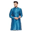 VASTRAMAY Men's Cotton Silk Blend Kurta